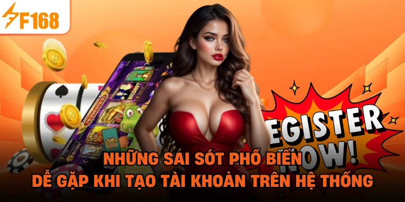 Những sai sót phổ biến dễ gặp khi tạo tài khoản trên hệ thống