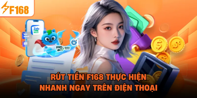 Rút tiền F168 thực hiện nhanh ngay trên điện thoại